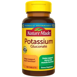 مکمل پتاسیم گلوکونات 550mg نیچر مید تقویت قلب و سیستم اعصاب 100عدد اصل آمریکا