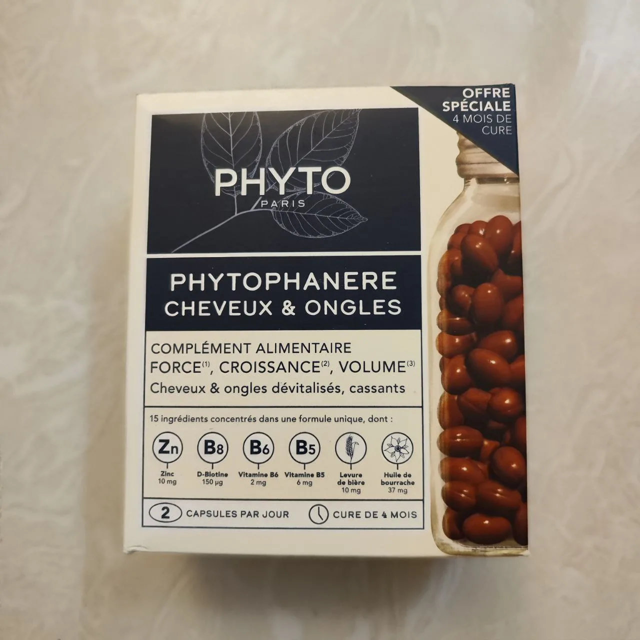 کپسول فیتو (بسته بندی جدید) ؛ ضد ریزش تقویت کننده مو و ناخن | سفارش اروپا PHYTO PHANERE