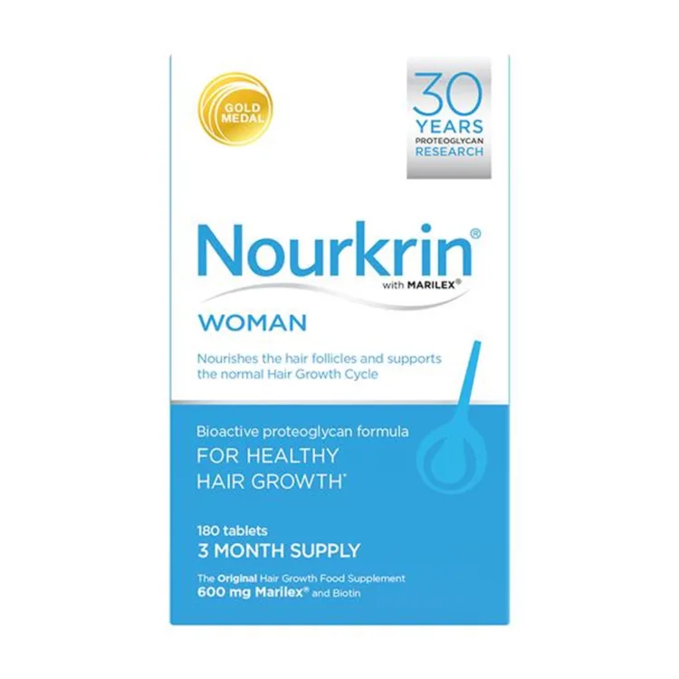 مکمل ضد ریزش نورکرین Nourkrin خانم ها 180 و 30 عددی