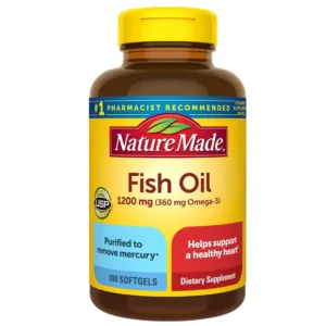 حیاط خلوت مکمل کامل فیش اویل نیچر مید امگا3 100عدد 1200mg(360mg)