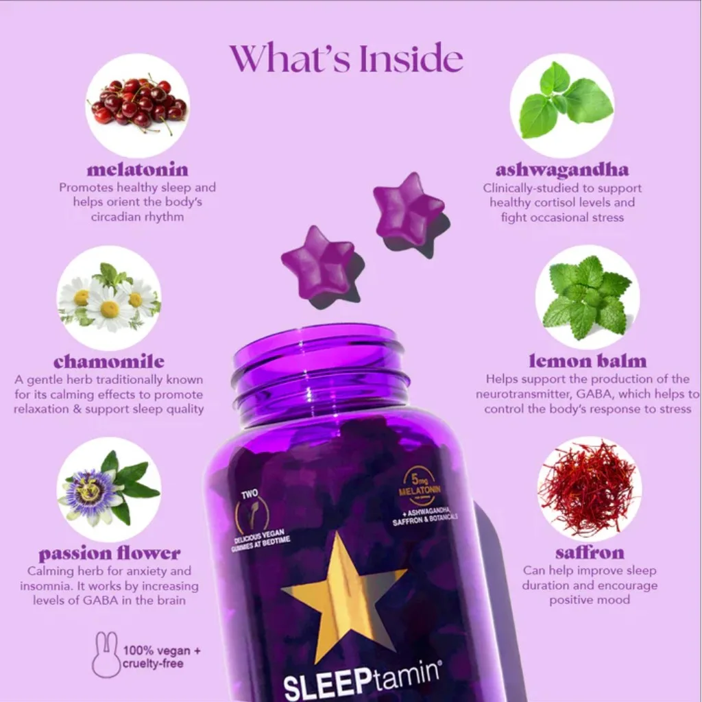 پاستیل اسلیپ تامین تنظیم بی خوابی و چرخه خواب SLEEP tamin