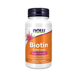 بیوتین 5000mcg نو NOW وگان