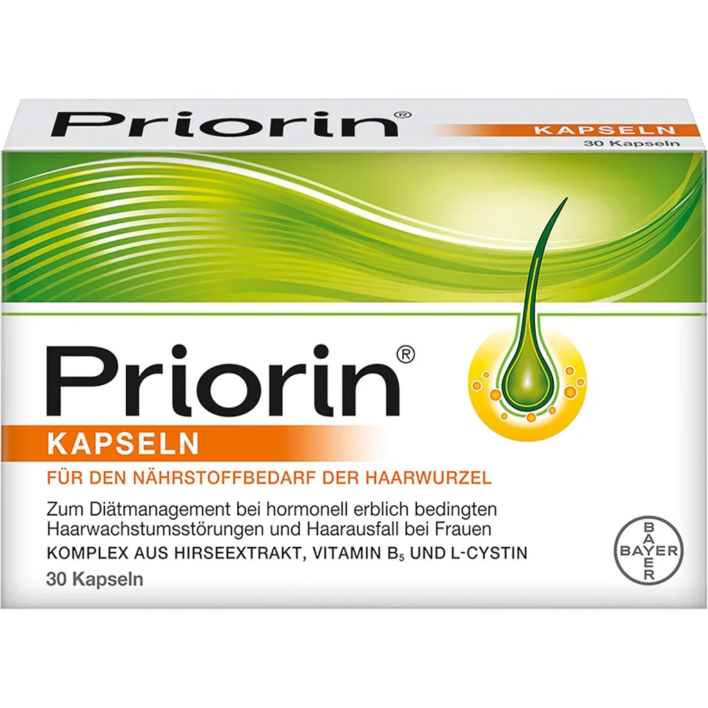 مکمل ضدریزش پریورین Priorin® اصل بایر آلمان (30 عددی)