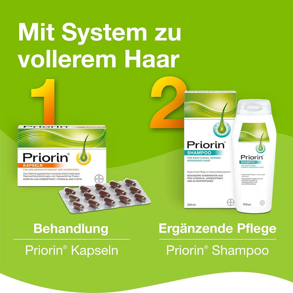 مکمل ضدریزش پریورین Priorin® اصل بایر آلمان (30 عددی)