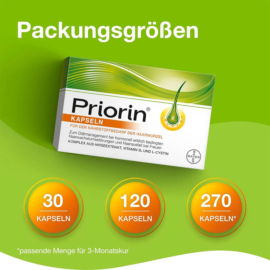 مکمل ضدریزش پریورین Priorin® اصل بایر آلمان (30 عددی)