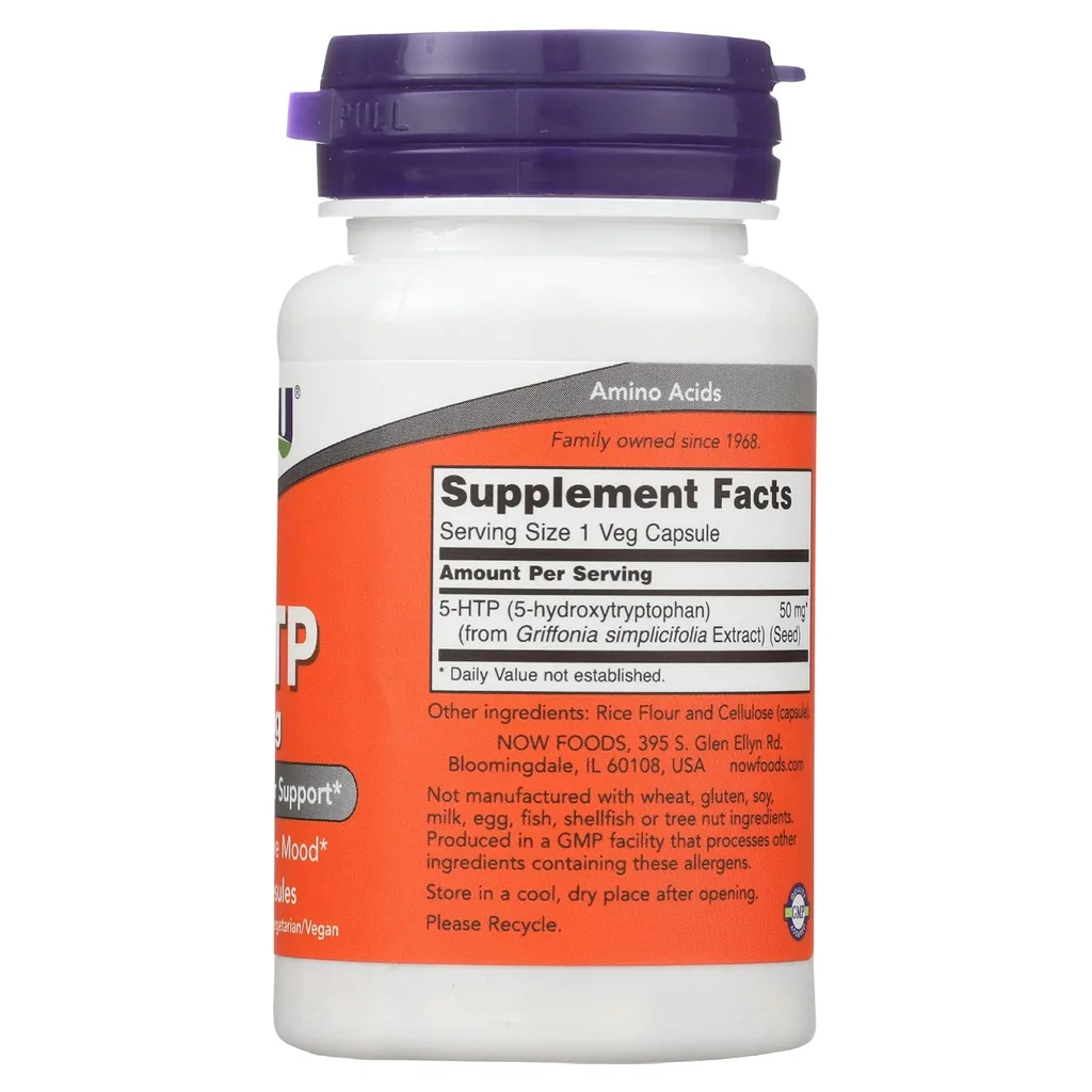 مکمل ضد افسردگی 5-HTP برند NOW دوز 100mg