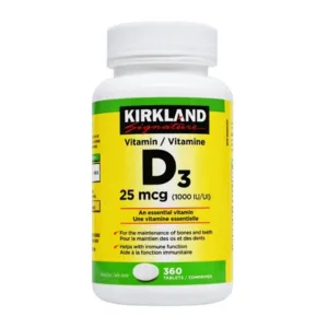 ویتامین D3 کرکلند 1000 کانادا 25mcg