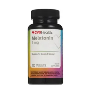ملاتونين CVS Health آمریکا 5mg درمان طبیعی بی خوابی و تنظیم چرخه خواب 120 عدد