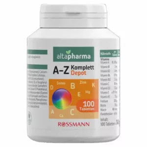مولتی ویتامین مینرال جامع و کامل آلتا فارما رزمن 21 ویتامین ضروری A-Z (خارج شده ازپک)
