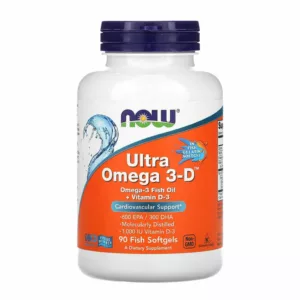 امگا3 NOW اولترا omega 3-D سافت ژل EPA+DHA=900 1200mg