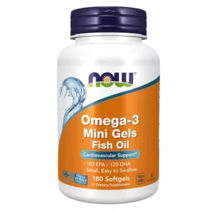 امگا3 NOW مینی ژل Mini Gel تعداد 180 omega3 1000mg