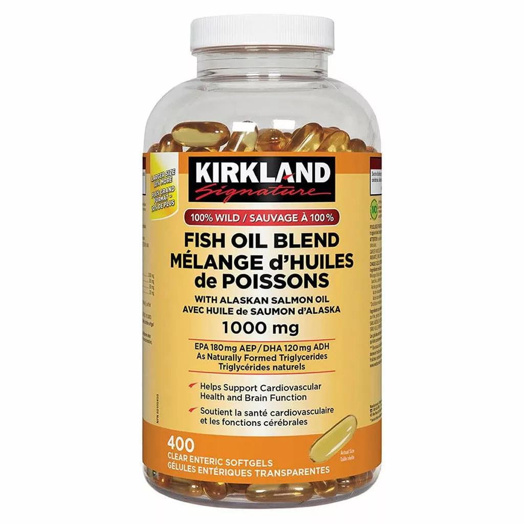 کپسول روغن ماهی ترکیبی کرکلند امگا ۳ | Kirkland Signature 100% Wild Fish Oil Blend