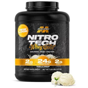 پروتئین وی Whey Gold ماسل تک NITRO TECH در 3 طعم جذاب