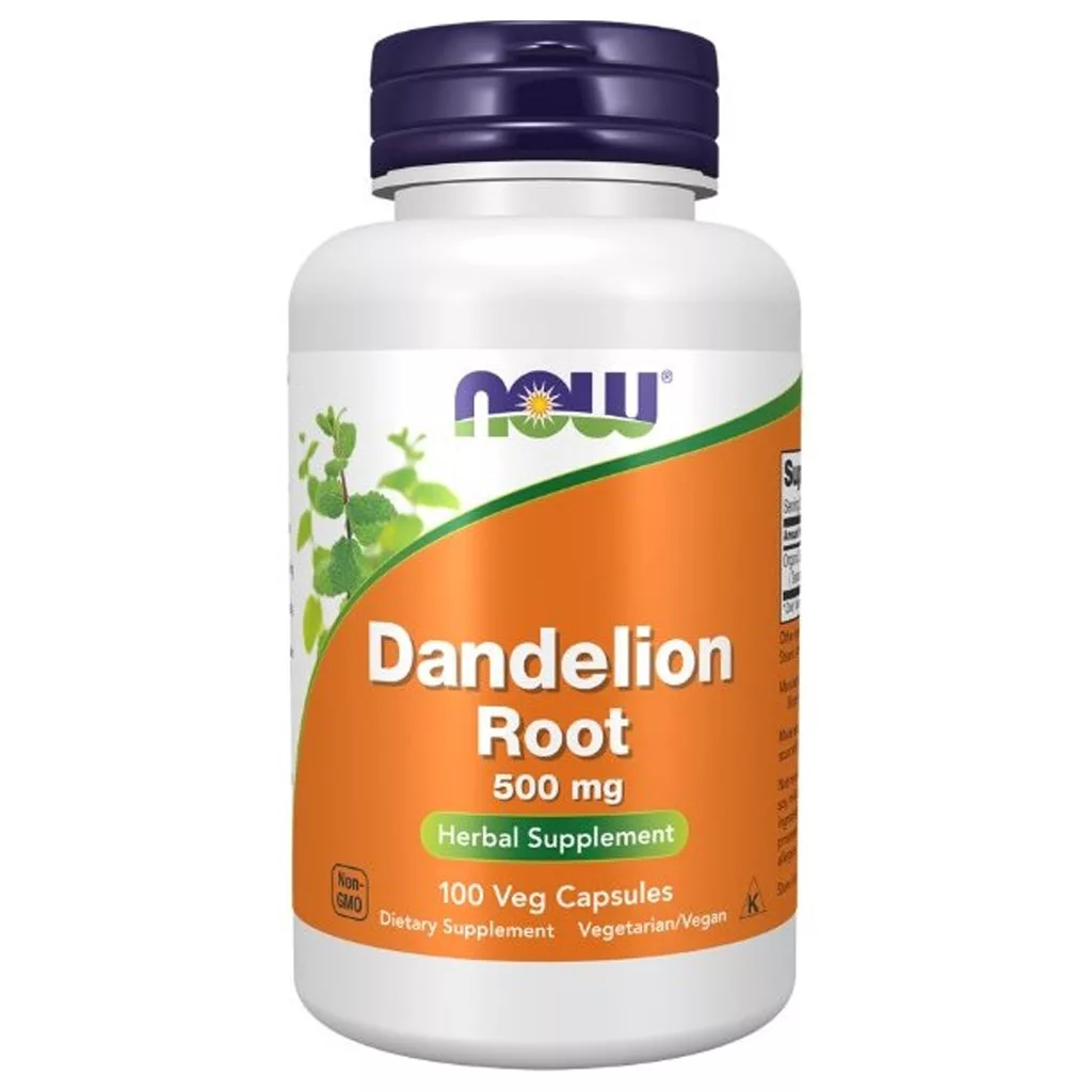 مکمل دندلیون Dandelion نوو NOW دوز 500mg تعداد 100 وگن