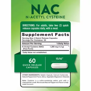 مکمل nac نیچرز تروث ۱۲۰۰ میلی گرم