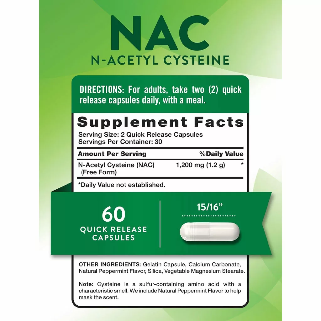مکمل nac نیچرز تروث ۱۲۰۰ میلی گرم