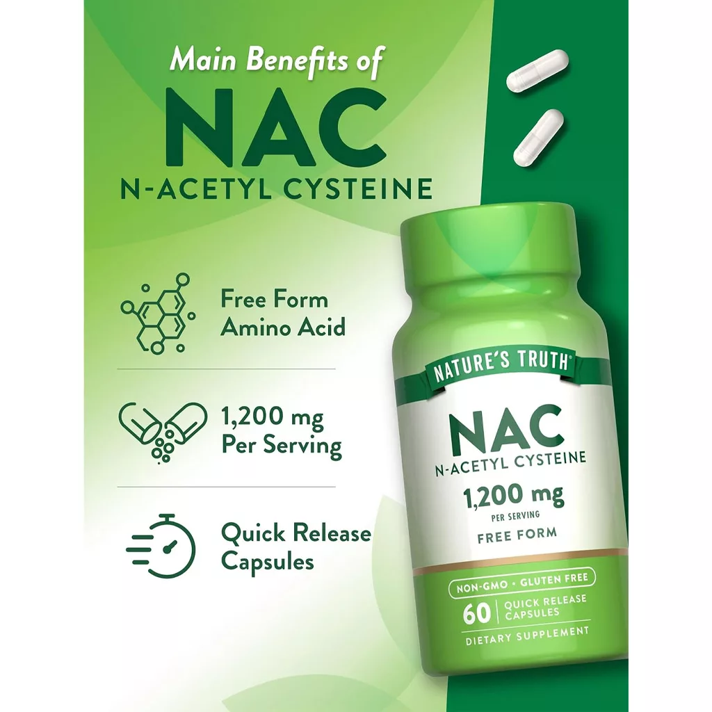 مکمل nac نیچرز تروث ۱۲۰۰ میلی گرم