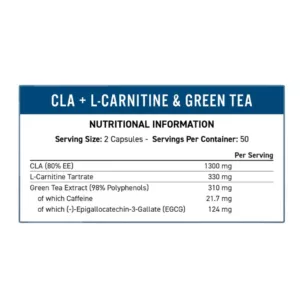 چربی سوز حرفه ای اپلاید نوتریشن CLA+L-CARNITINE+GREEN TEA