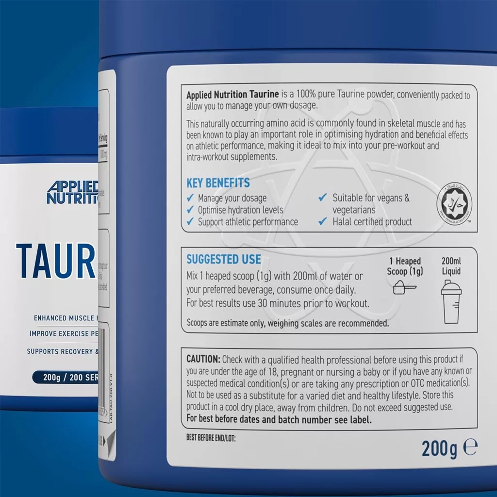 مکمل تائورین taurin اپلاید نوتریشن