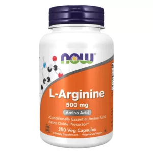 مکمل L-Arginine نو NOW آرژنین دوز 500mg تعداد 250تایی