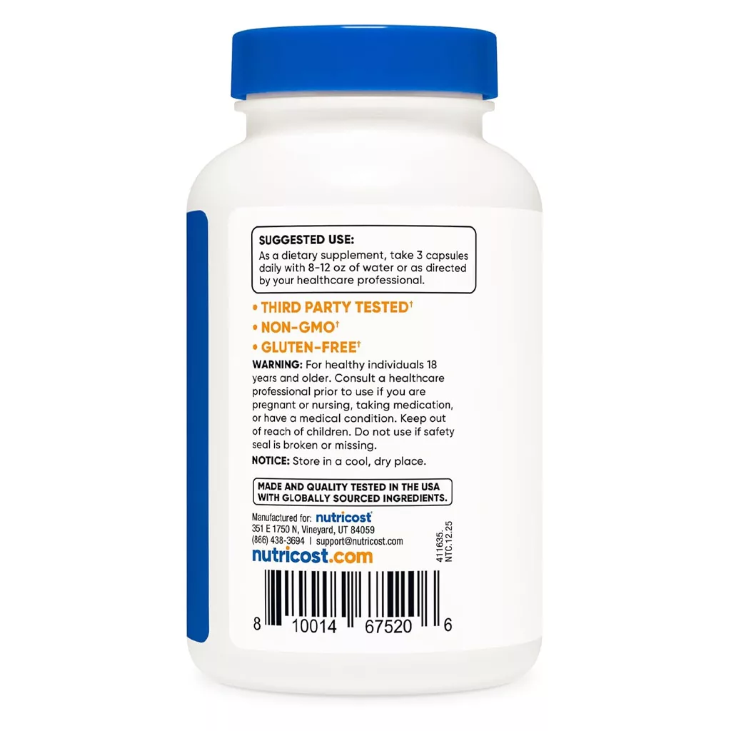مکمل زردچوبه Turmeric ناتریکاست آمریکا 2300mg