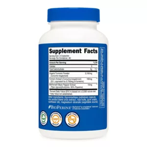 مکمل زردچوبه Turmeric ناتریکاست آمریکا 2300mg