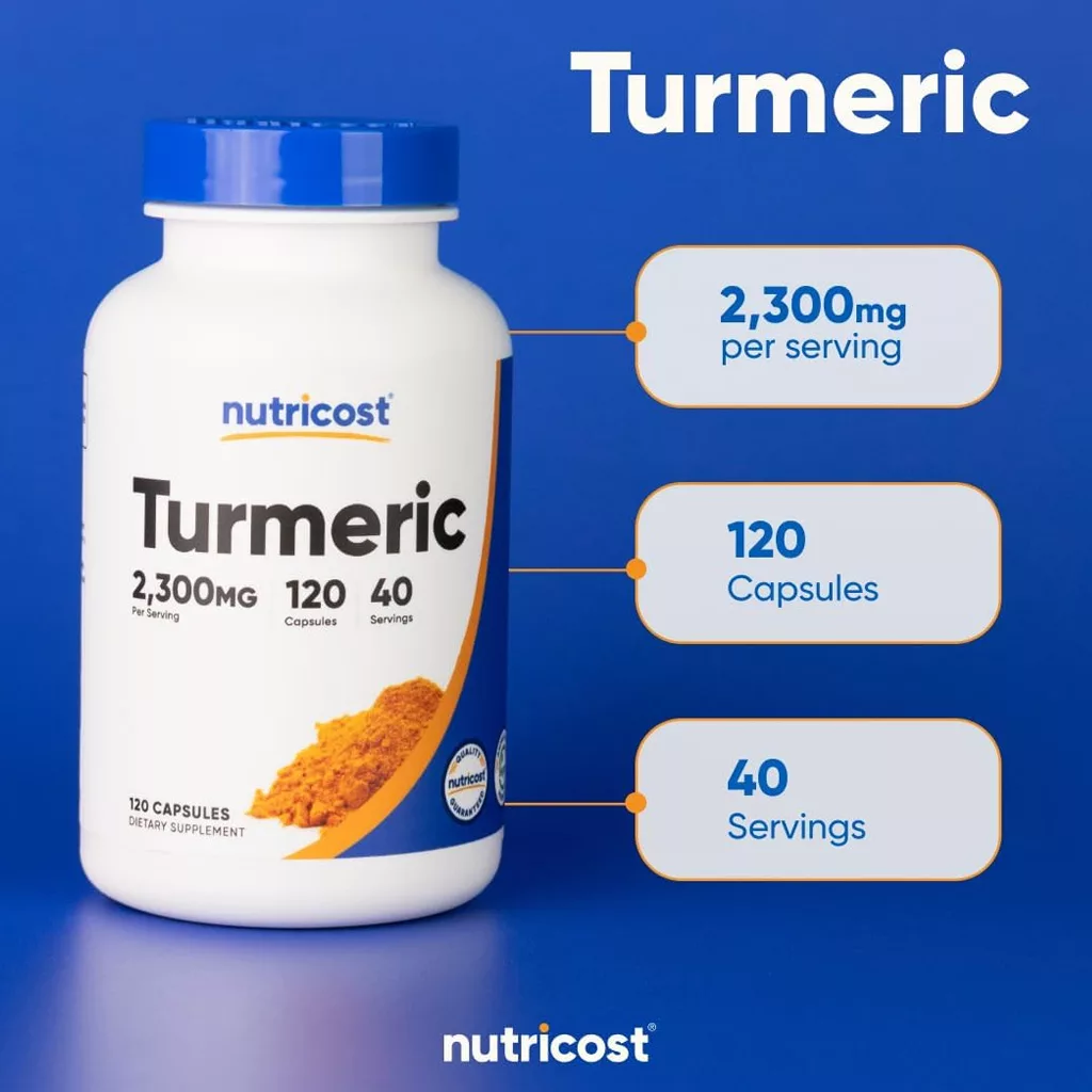 مکمل زردچوبه Turmeric ناتریکاست آمریکا 2300mg