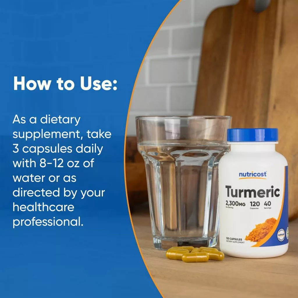مکمل زردچوبه Turmeric ناتریکاست آمریکا 2300mg