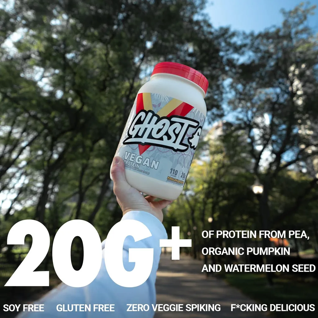 پروتئین گیاهی GHOST آمریکا VEGAN protein کاملا وگن