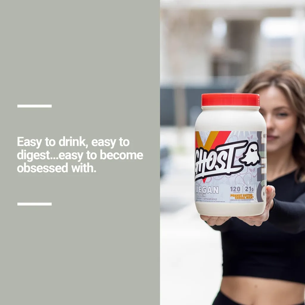 پروتئین گیاهی GHOST آمریکا VEGAN protein کاملا وگن