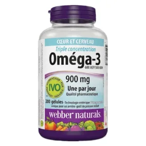 امگا ٣ وبر نچرال 900mg دوز EPA+DHA=900 تعداد 200