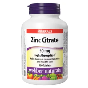 زینک سیترات 50mg وبر نچرال Zinc Citrate