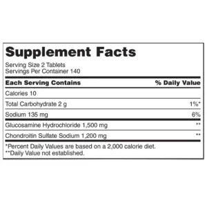 مکمل گلوکوزامین 1500mg کوندورامین 1200mg کرکلند 280تایی ADVANCED