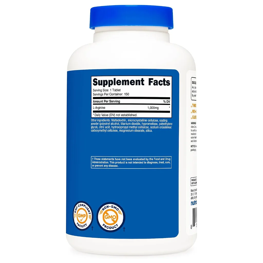 مکمل L-Arginine ناتریکاست آرژنین دوز 1000mg تعداد 150عدد