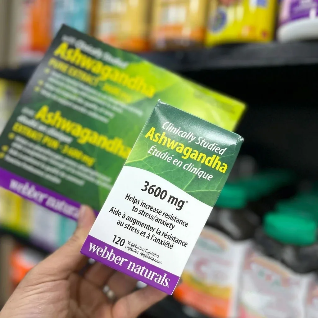 مکمل آشواگاندا وبر نچرال ضد استرس 3600mg تعداد 120